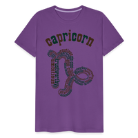 Thumbnail for Men's Power Words Capricorn Premium T-Shirt - purple