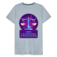 Thumbnail for Men's Neon Libra Premium T-Shirt - heather ice blue