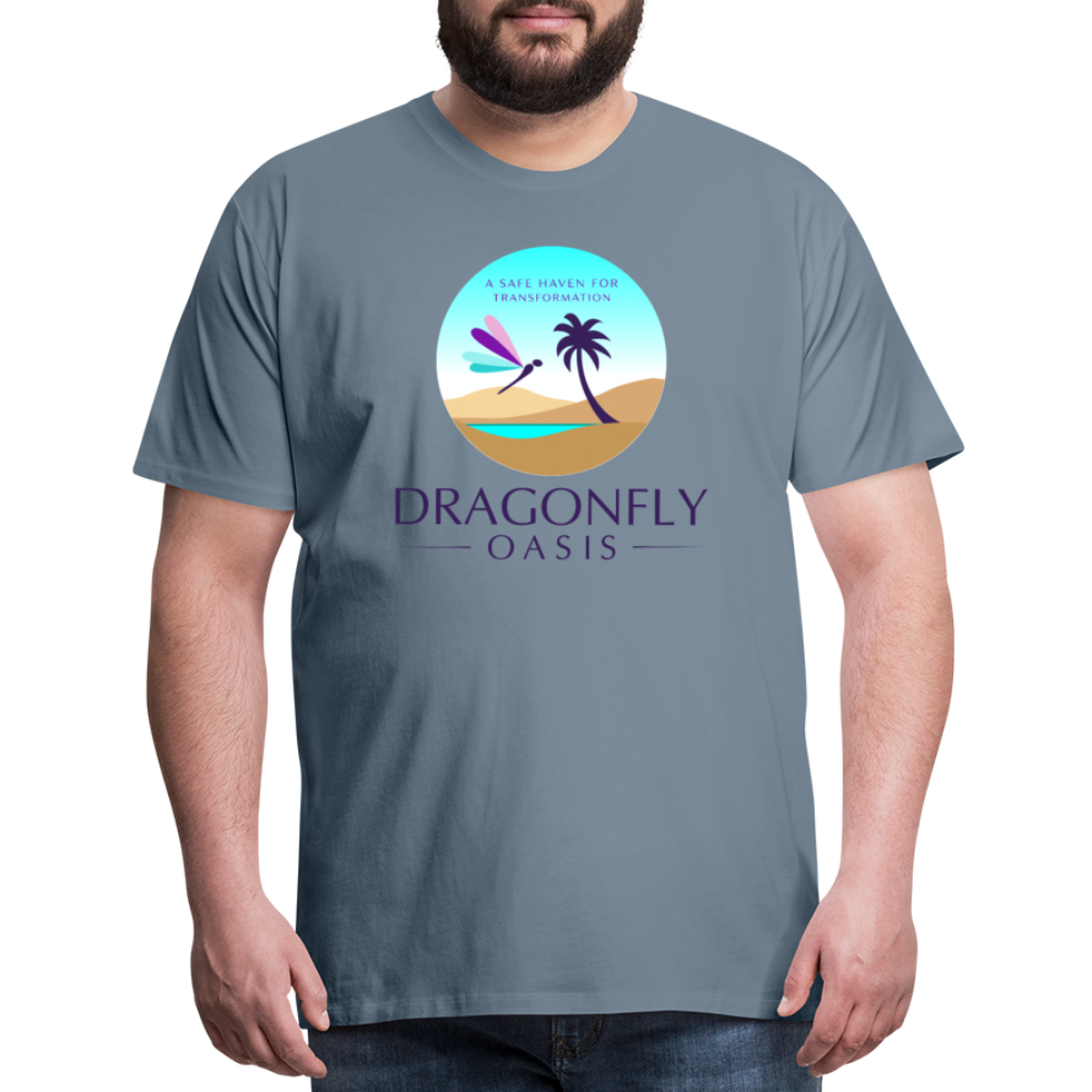 Men's Dragonfly Oasis V.1 Premium T-Shirt - steel blue