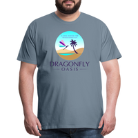 Thumbnail for Men's Dragonfly Oasis V.1 Premium T-Shirt - steel blue