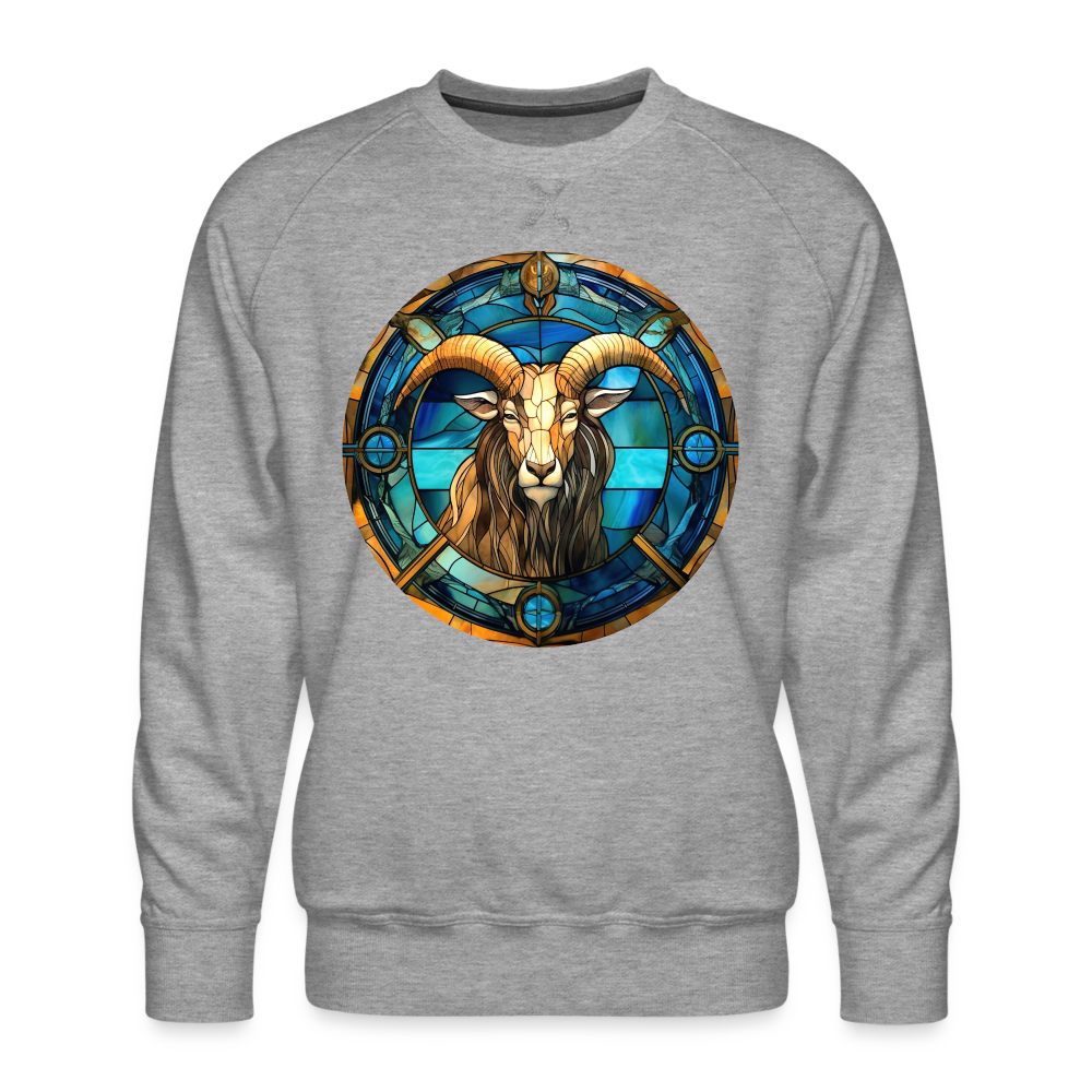 Men’s Mosaic Capricorn Premium Sweatshirt - heather grey