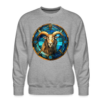 Thumbnail for Men’s Mosaic Capricorn Premium Sweatshirt - heather grey