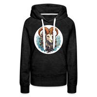 Thumbnail for Women’s Symbol Capricorn Premium Hoodie - charcoal grey