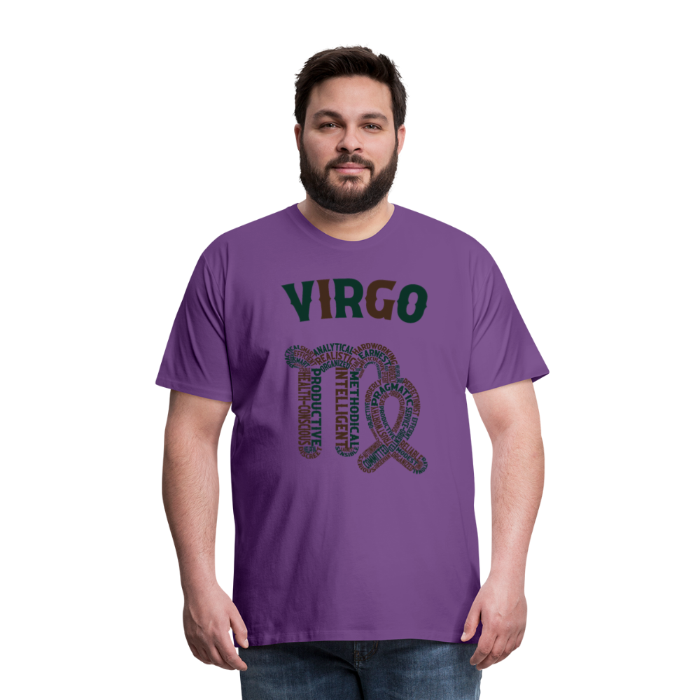 Men's Power Words Virgo Premium T-Shirt - purple