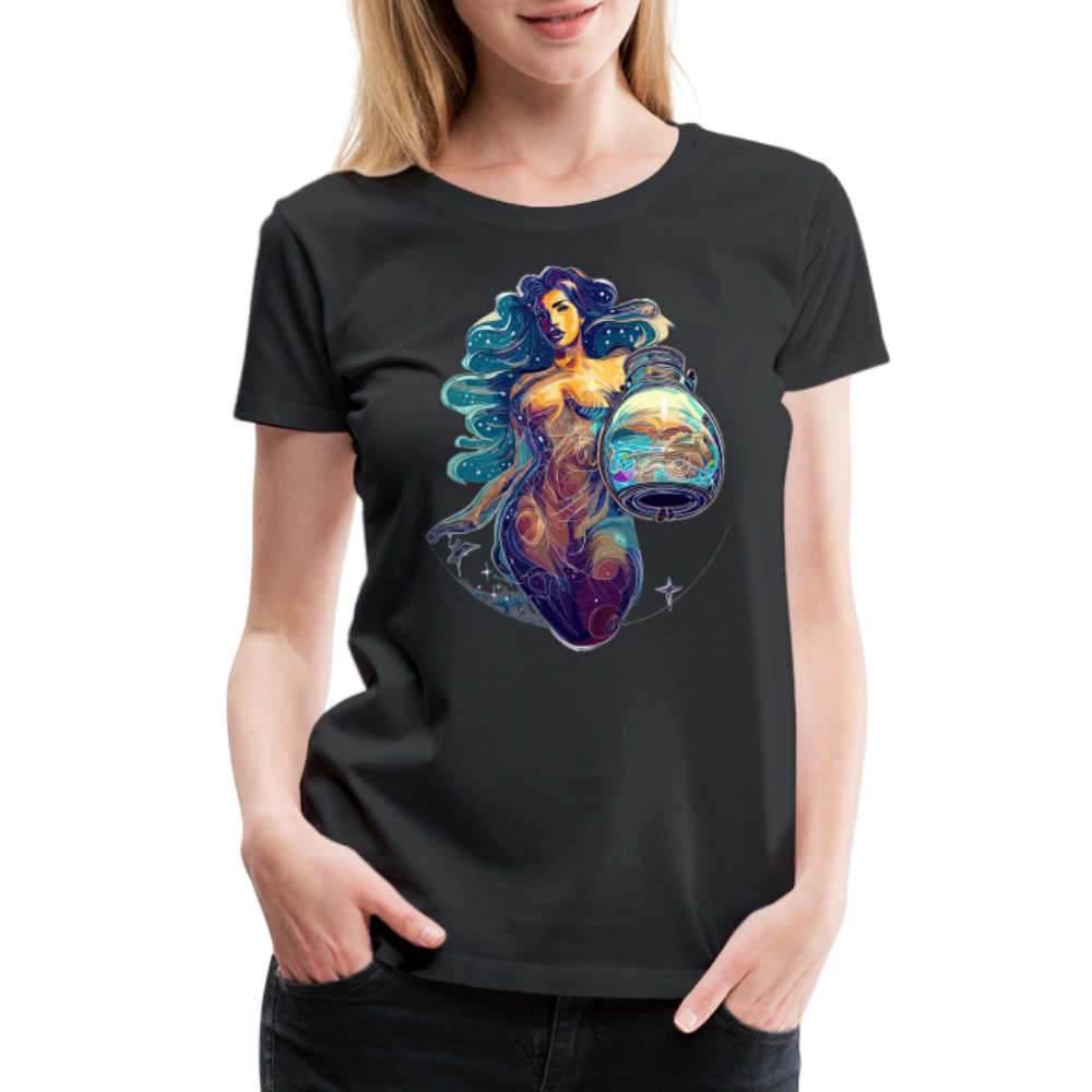 Women’s Mythical Aquarius Premium T-Shirt - black