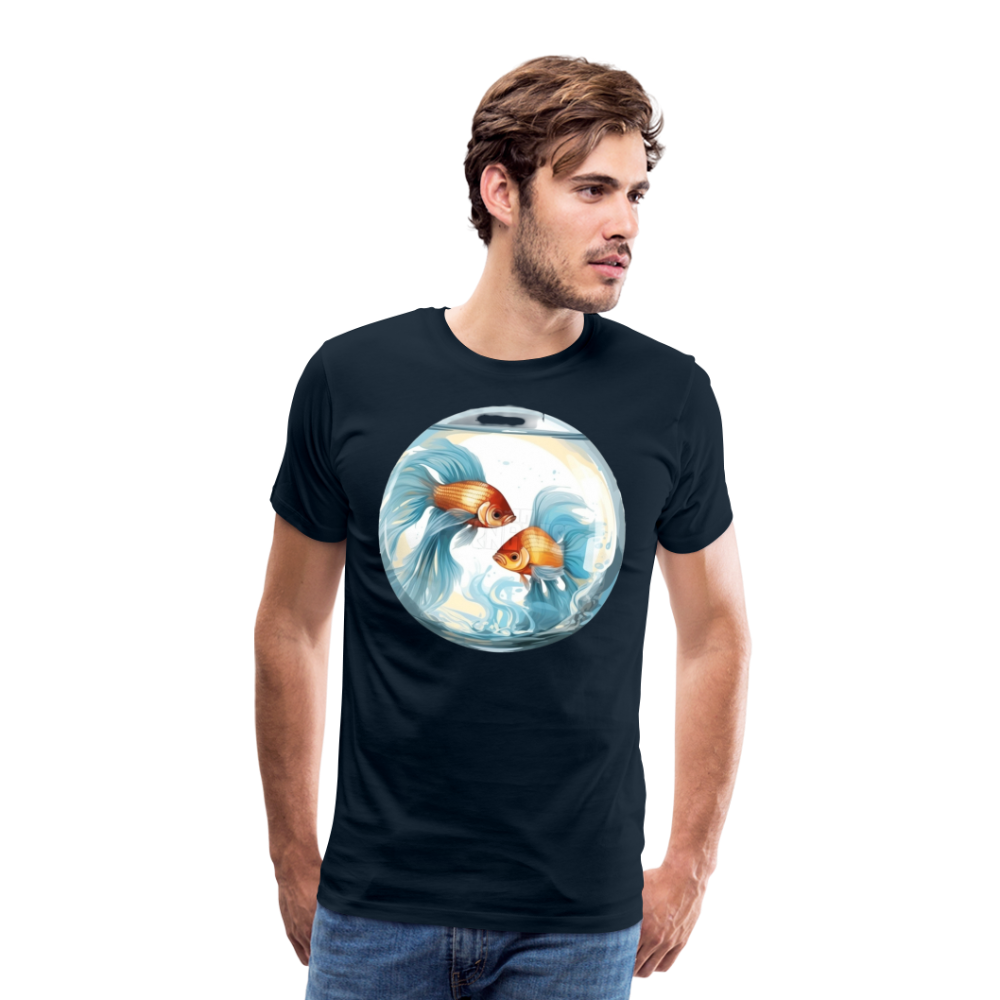 Men's Mythical Pisces Premium T-Shirt - deep navy