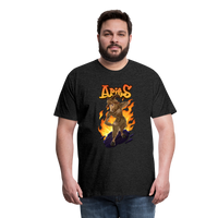 Thumbnail for Men's Fiery Aries Premium T-Shirt - charcoal grey