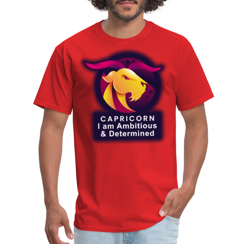 Men's Glow Capricorn Classic T-Shirt - red