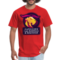 Thumbnail for Men's Glow Capricorn Classic T-Shirt - red