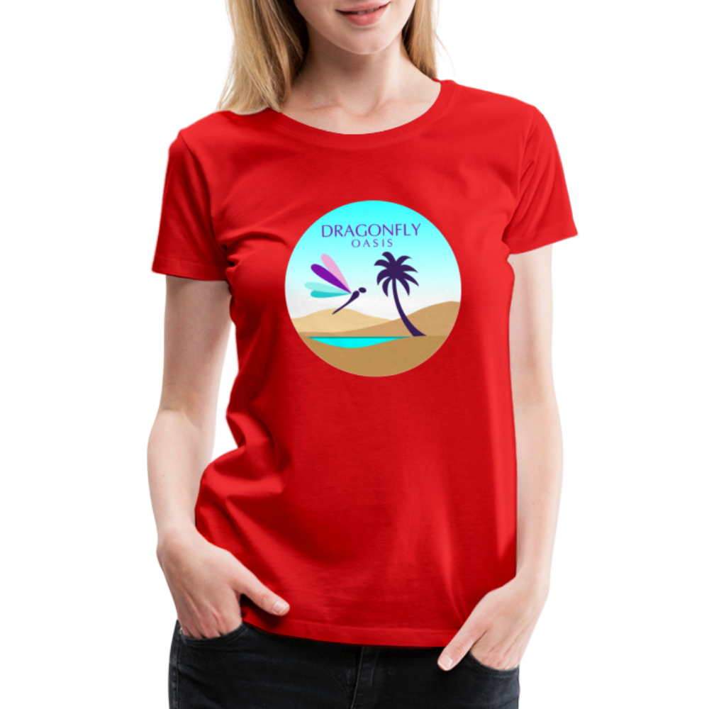 Women's Dragonfly Oasis V.2 Premium T-Shirt - red