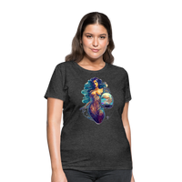 Thumbnail for Women's Mythical Aquarius T-Shirt - heather black