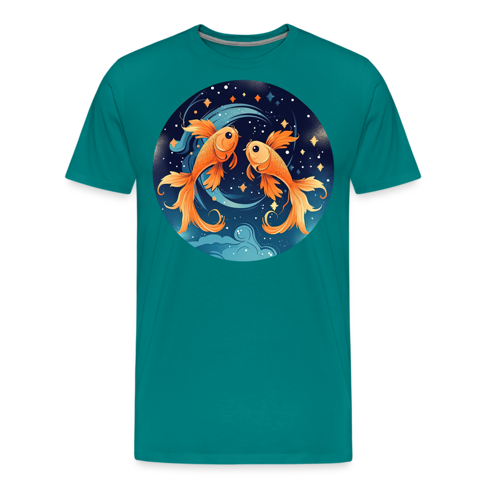 Men's Magic Pisces Premium T-Shirt - teal