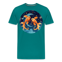 Thumbnail for Men's Magic Pisces Premium T-Shirt - teal