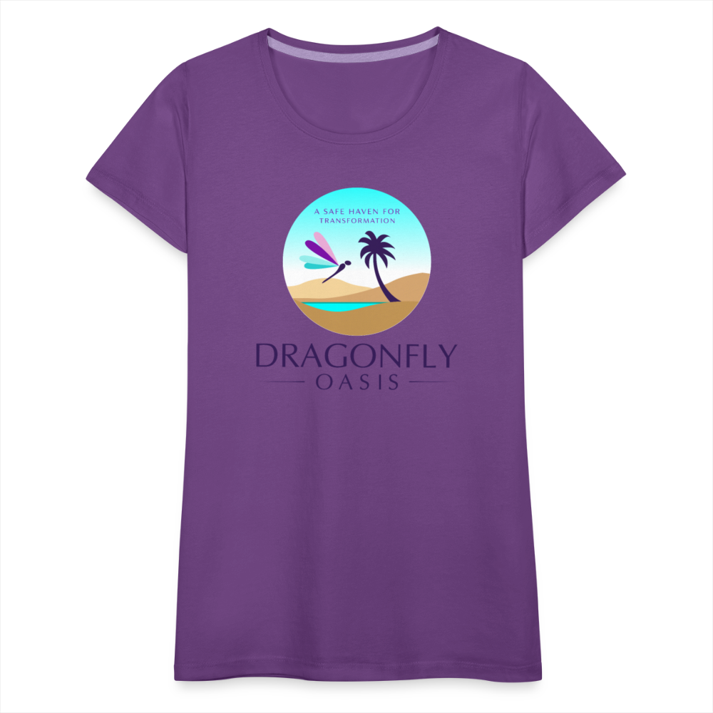 Women's Dragonfly Oasis V.1 Premium T-Shirt - purple