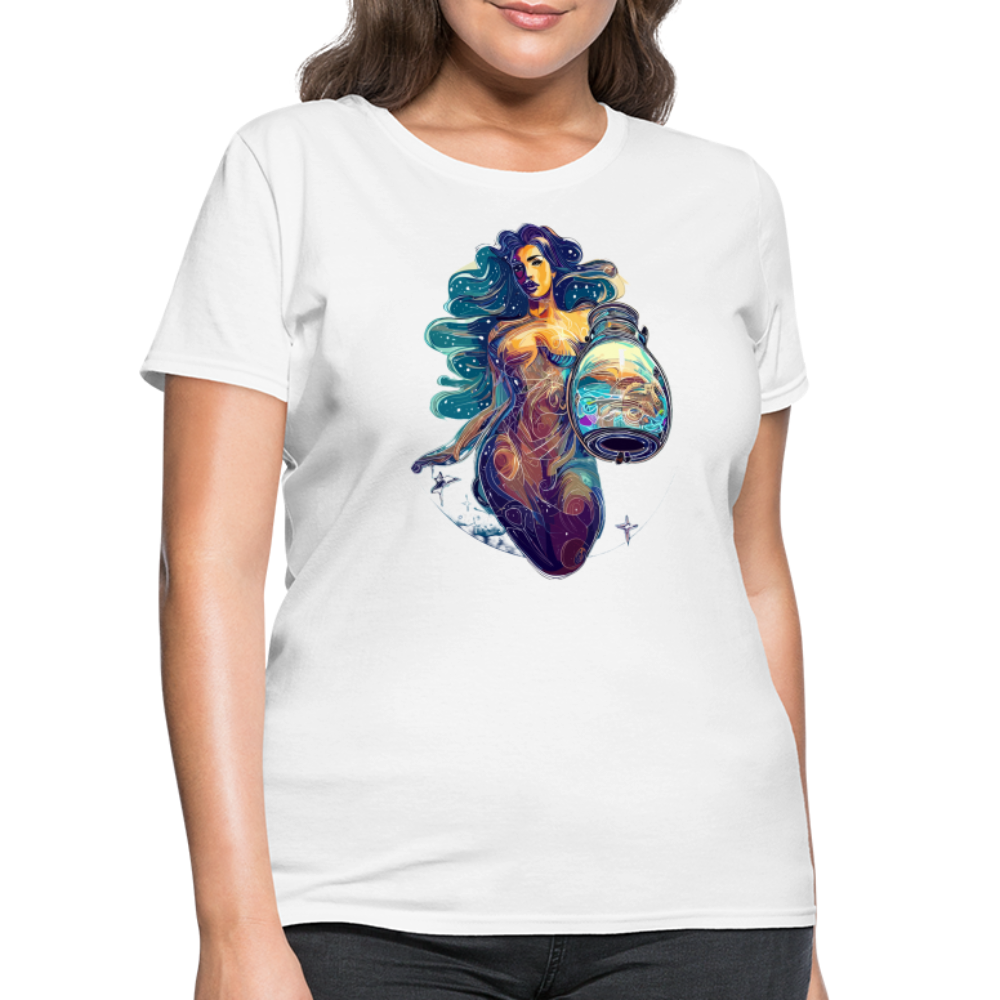 Women's Mythical Aquarius T-Shirt - white