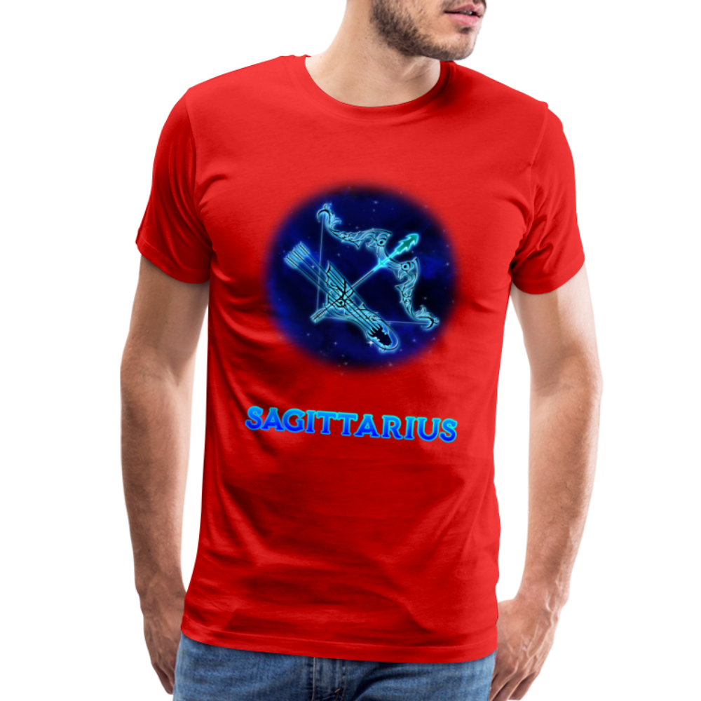 Men's Sagittarius Premium T-Shirt - red