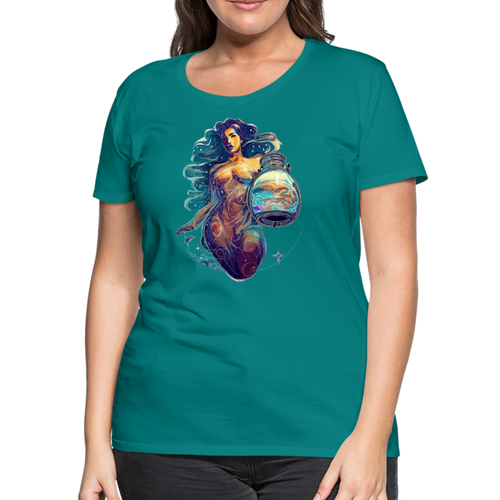 Women’s Mythical Aquarius Premium T-Shirt - teal