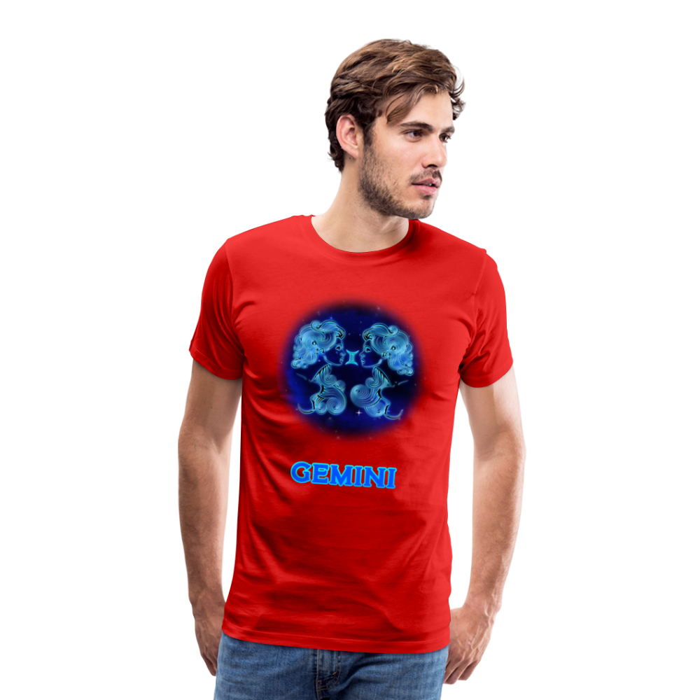 Men's Gemini Premium T-Shirt - red