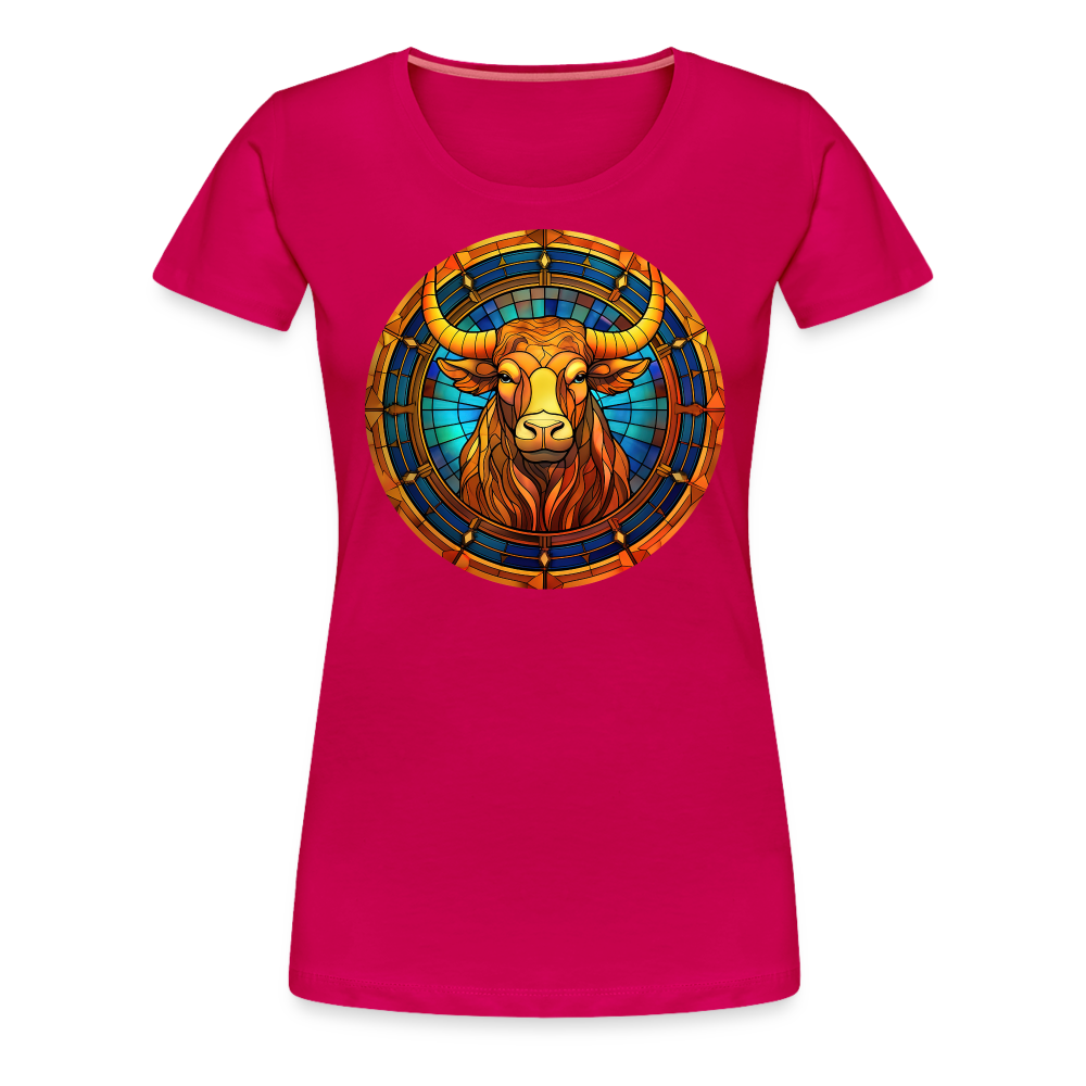 Women’s Mosaic Taurus Premium T-Shirt - dark pink