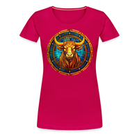 Thumbnail for Women’s Mosaic Taurus Premium T-Shirt - dark pink