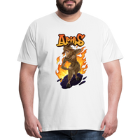 Thumbnail for Men's Fiery Aries Premium T-Shirt - white