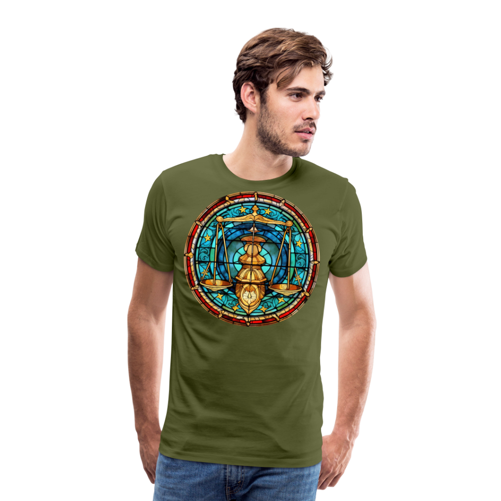 Men's Mosaic Libra Premium T-Shirt - olive green