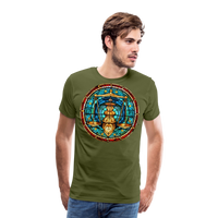 Thumbnail for Men's Mosaic Libra Premium T-Shirt - olive green