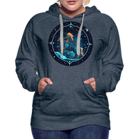 Thumbnail for Women’s Magic Sagittarius Premium Hoodie - heather denim