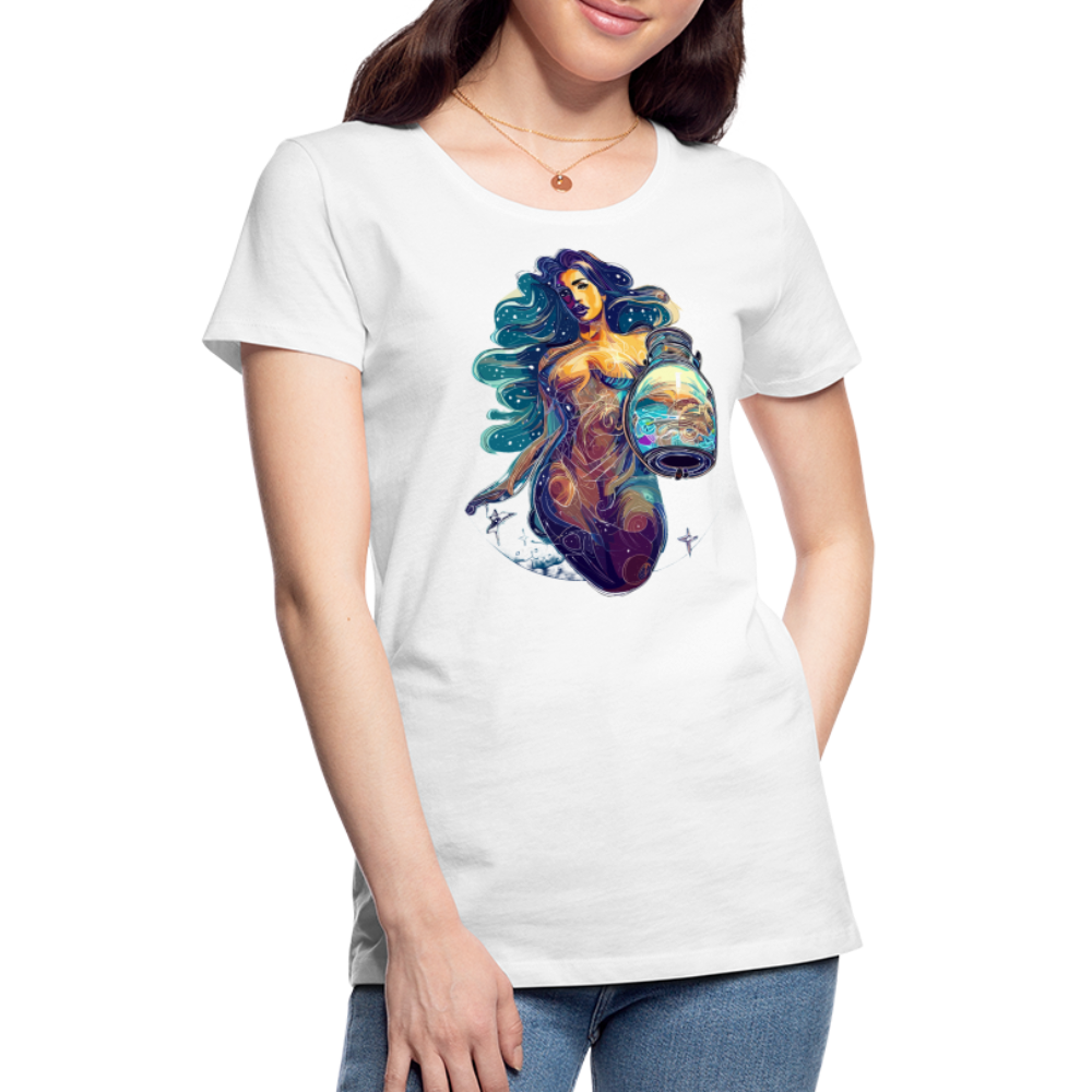 Women’s Mythical Aquarius Premium T-Shirt - white