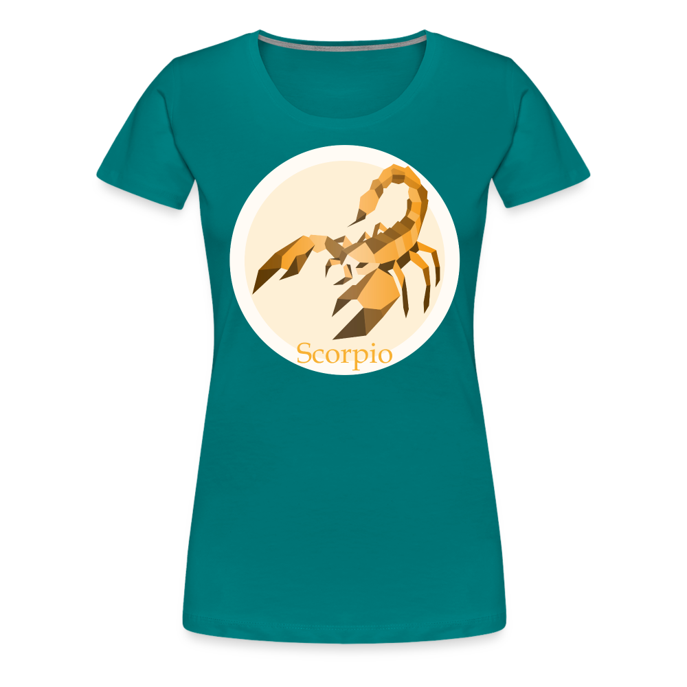 Women’s Mosaic Scorpio Premium T-Shirt - teal