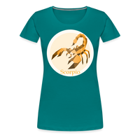 Thumbnail for Women’s Mosaic Scorpio Premium T-Shirt - teal