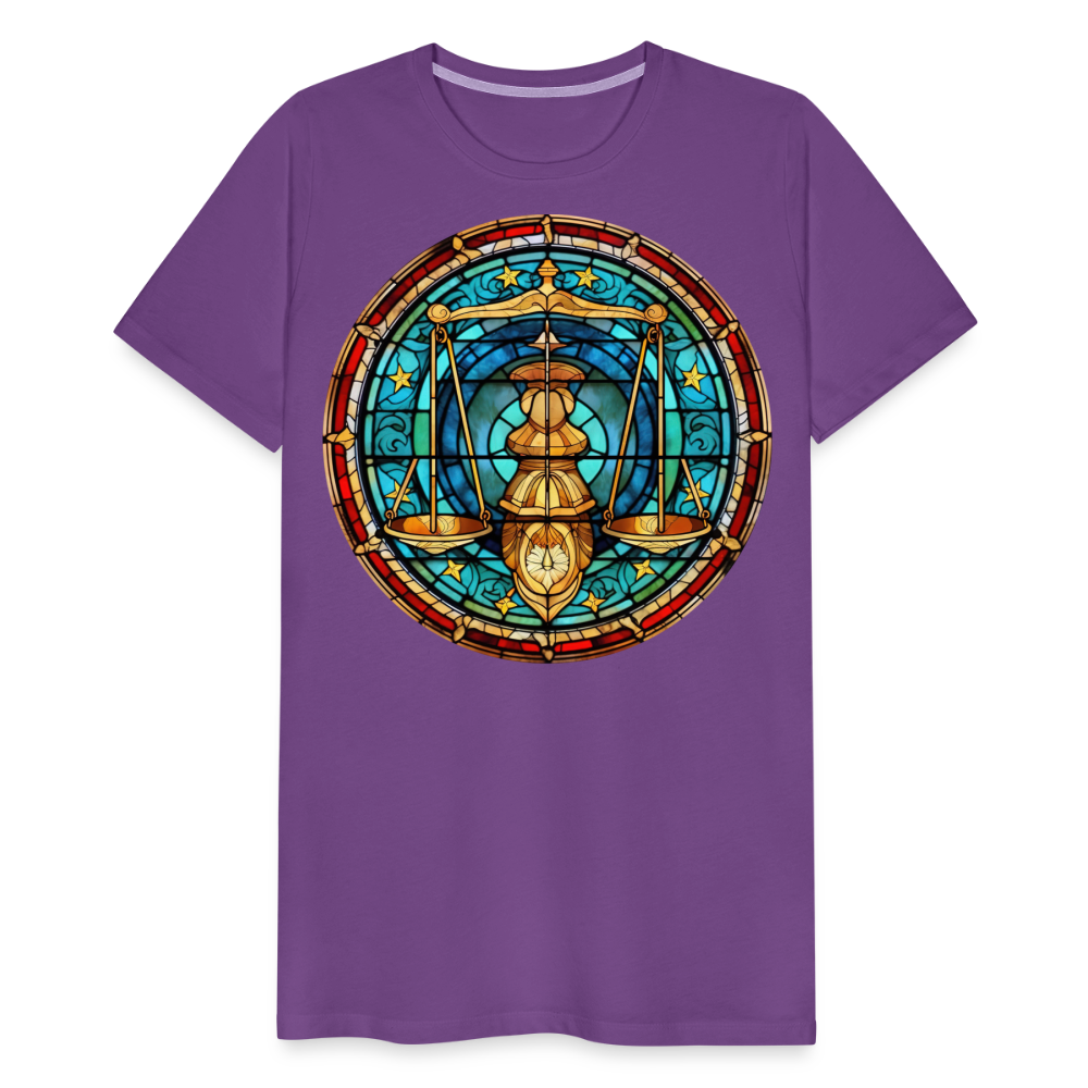 Men's Mosaic Libra Premium T-Shirt - purple