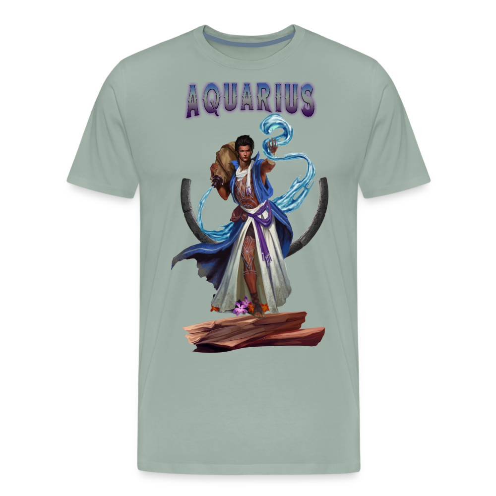 Men's Astral Aquarius Premium T-Shirt - steel green