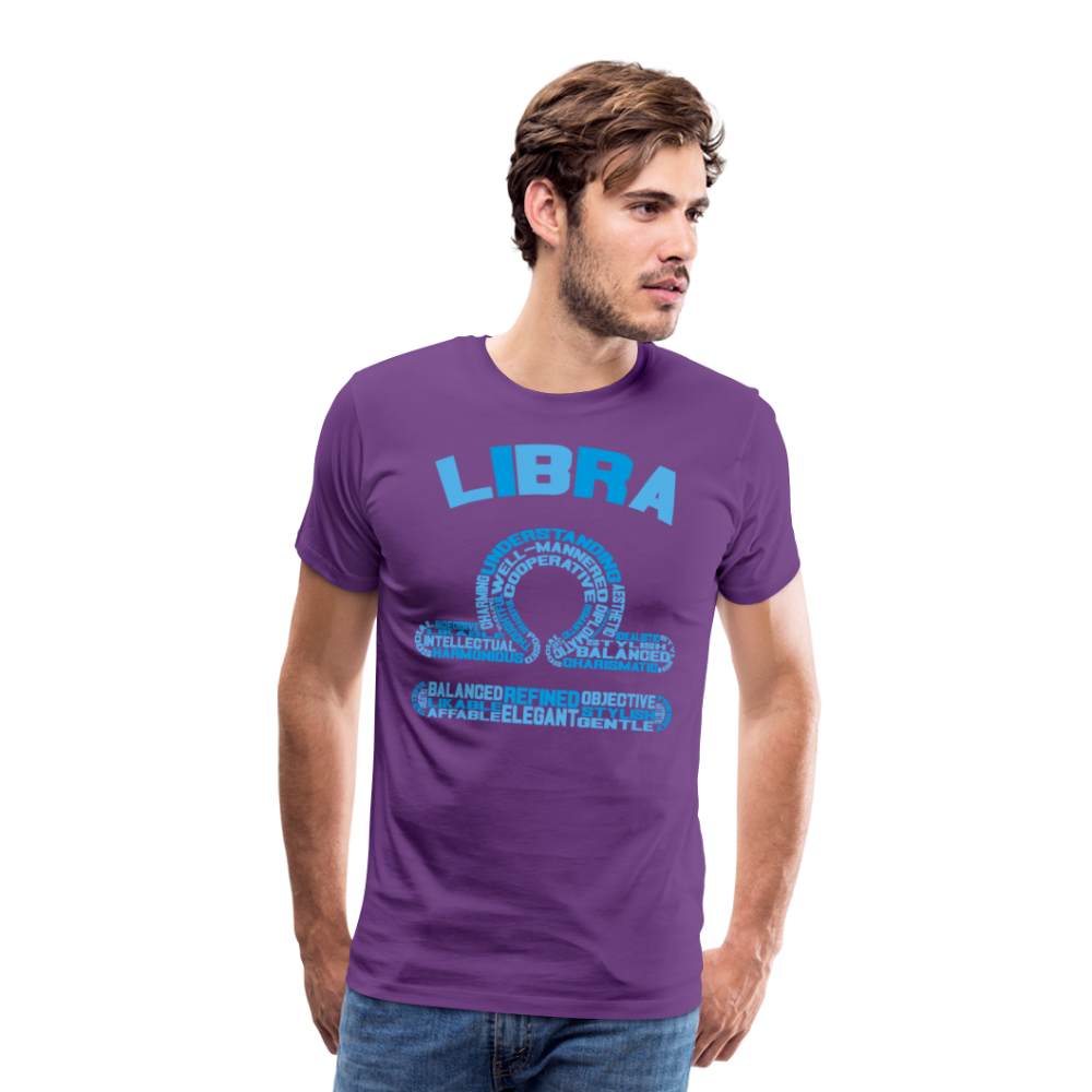 Men's Power Words Libra Premium T-Shirt - purple