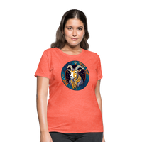 Thumbnail for Women's Mythical Capricorn T-Shirt - heather coral