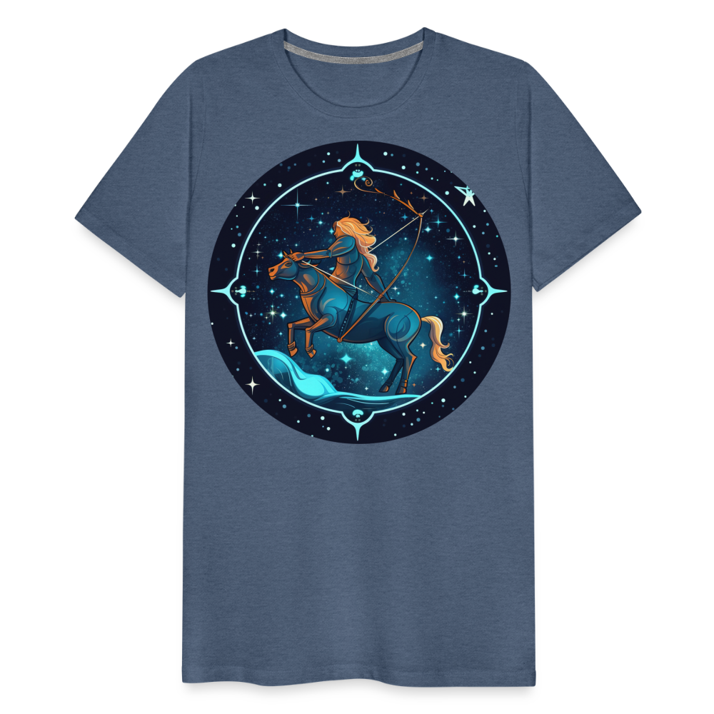 Men's Magic Sagittarius Premium T-Shirt - heather blue