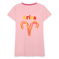 Thumbnail for Women's Power Words Aries Premium T-Shirt - pink