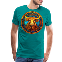 Thumbnail for Men's Mosaic Taurus Premium T-Shirt - teal