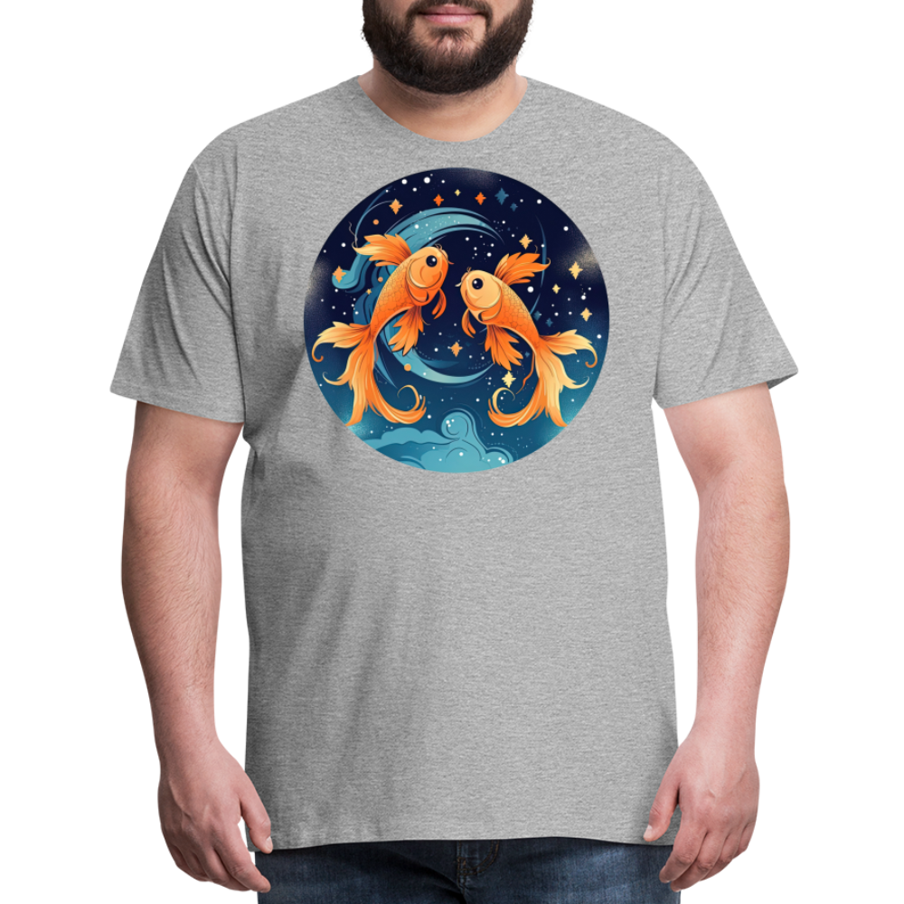 Men's Magic Pisces Premium T-Shirt - heather gray