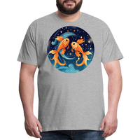 Thumbnail for Men's Magic Pisces Premium T-Shirt - heather gray