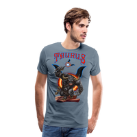 Thumbnail for Men's Astral Taurus Premium T-Shirt - steel blue