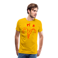 Thumbnail for Men's Power Words Aries Premium T-Shirt - sun yellow