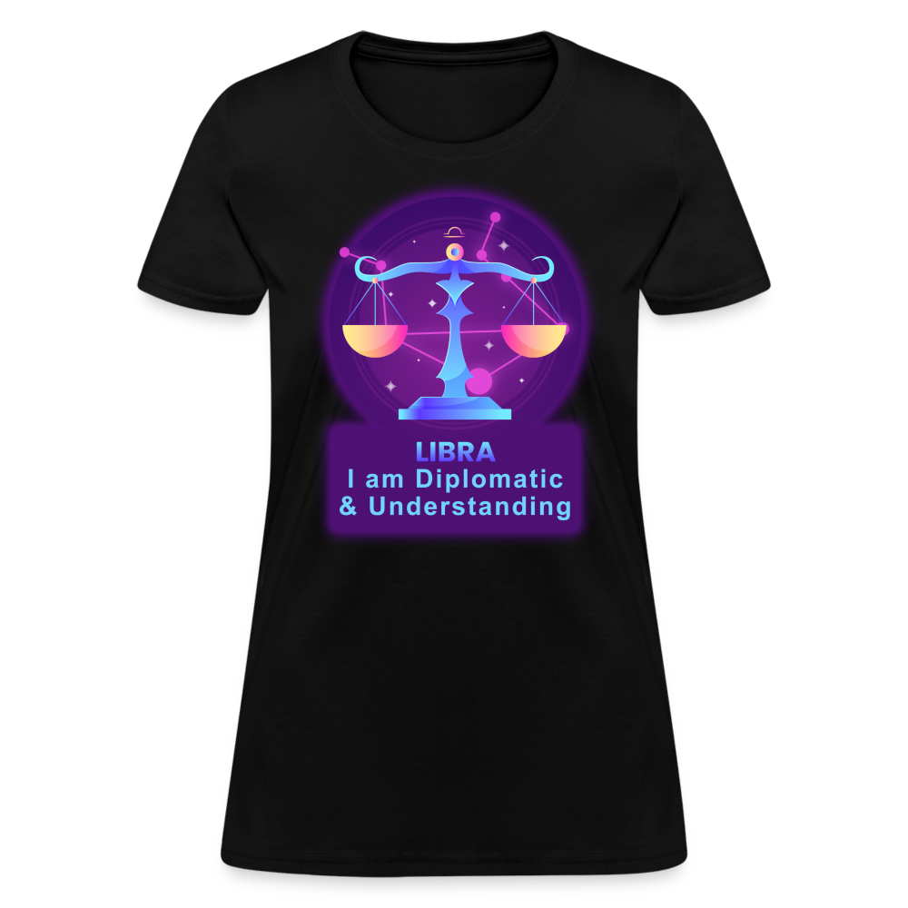 Women's Neon Libra T-Shirt - black