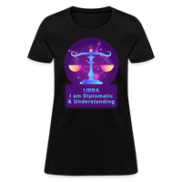 Thumbnail for Women's Neon Libra T-Shirt - black