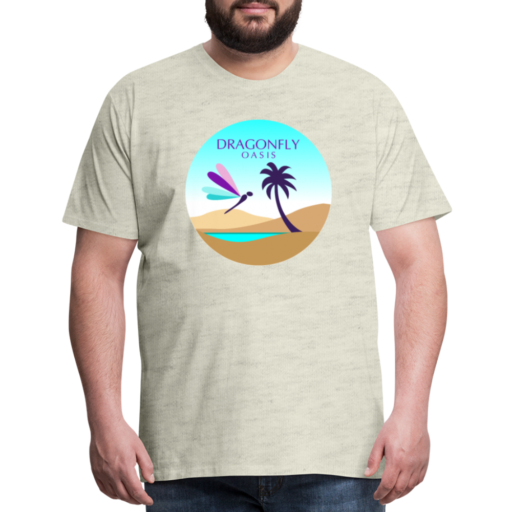 Men's Dragonfly Oasis v.2 Premium T-Shirt - heather oatmeal