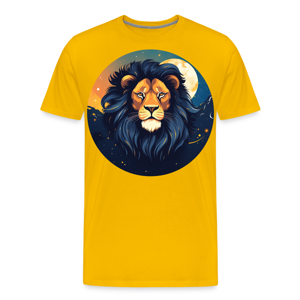 Men's Mystic Leo Premium T-Shirt - sun yellow