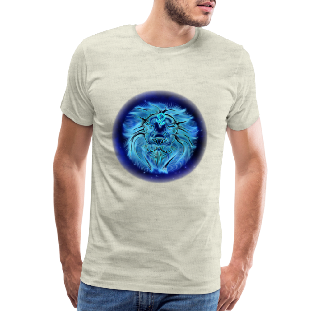 Men's Leo Premium T-Shirt - heather oatmeal