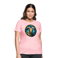 Thumbnail for Women's Mosaic Capricorn T-Shirt - pink