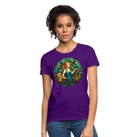 Thumbnail for Women's Mosaic Virgo T-Shirt - purple