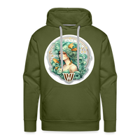 Thumbnail for Men’s Symbol Virgo Premium Hoodie - olive green